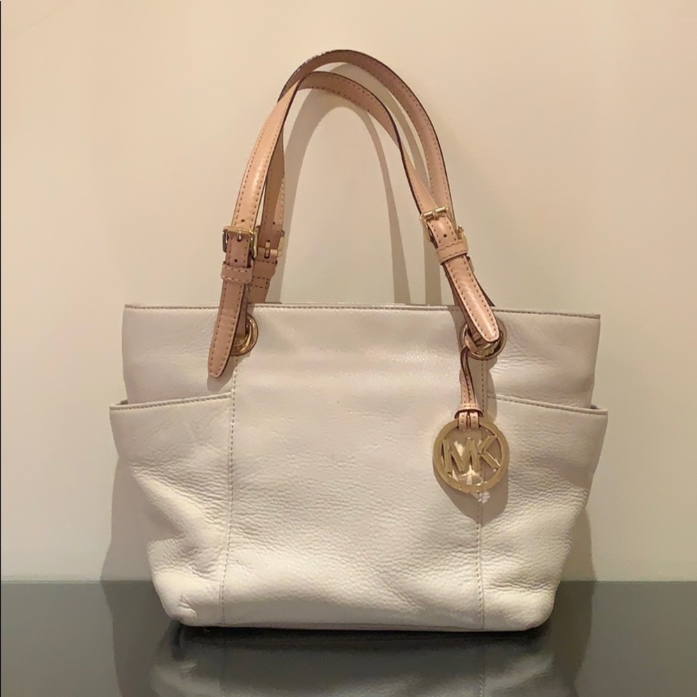 Michael Kors Jet Set Top-Zip Saffiano Leather Tote